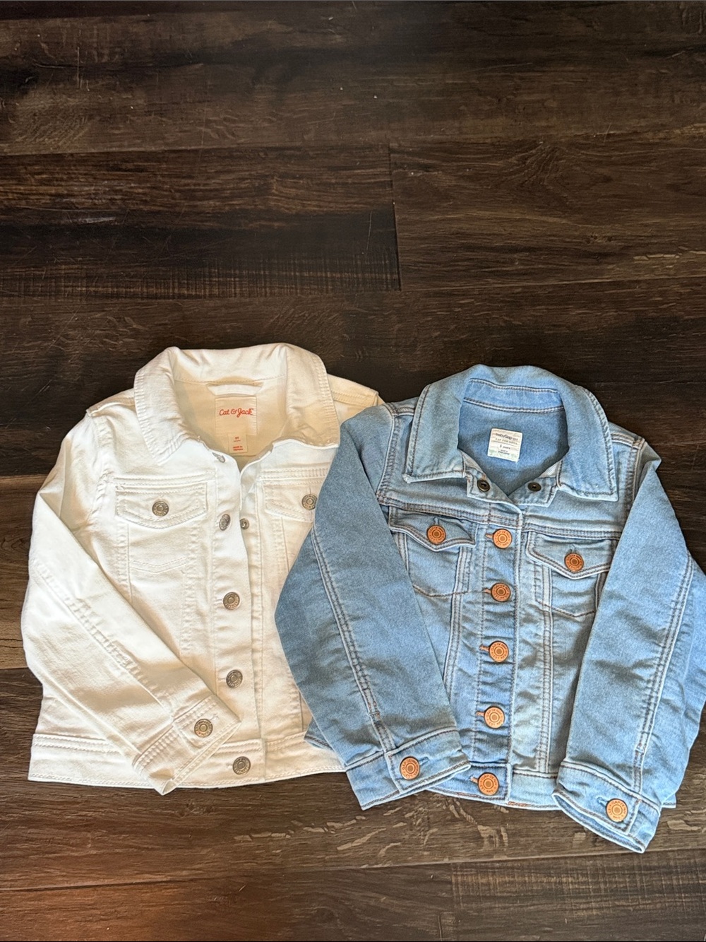 GAP Kids Denim Jacket Set - White & Light Blue